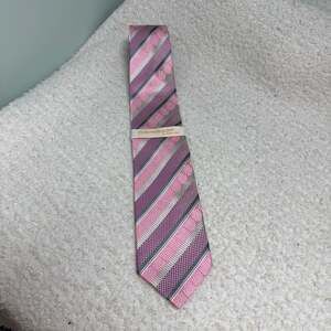 Euro Wide Knot by Emilio Ponti 100% Silk Striped Necktie